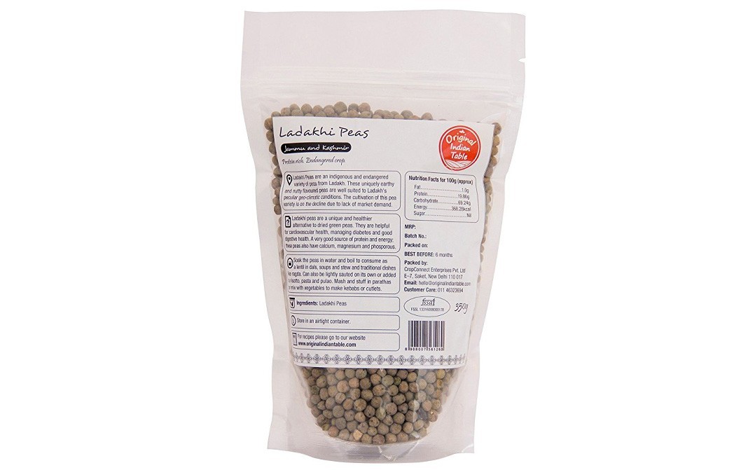 Original Indian Table Ladakhi Peas (Jammu and Kashmir)   Pack  350 grams